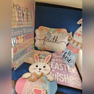 Easter Décor Bundle Bunny Signs + Faith Spring Set